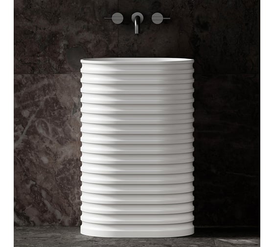 Изображение товара Отдельно стоящая раковина ABBER Stein белая матовая AS2550-H