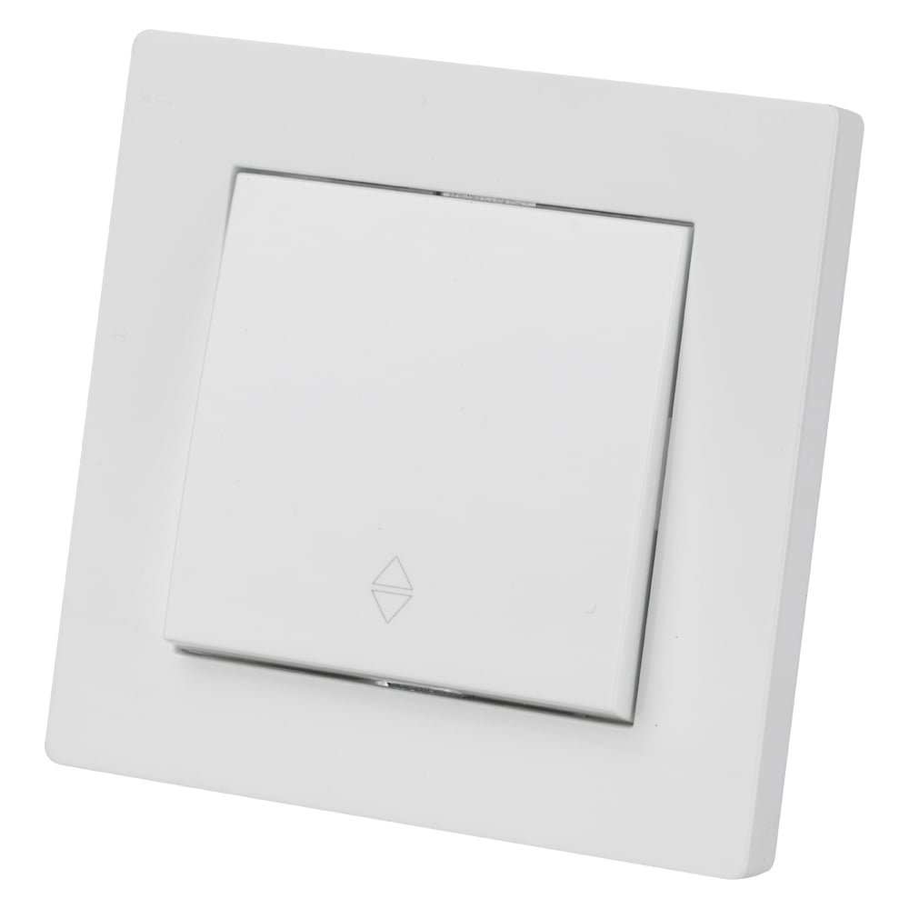 Изображение товара Выключатель на 2 направления 1 клавишный TDM 10А белый сенеж SQ1816-0015