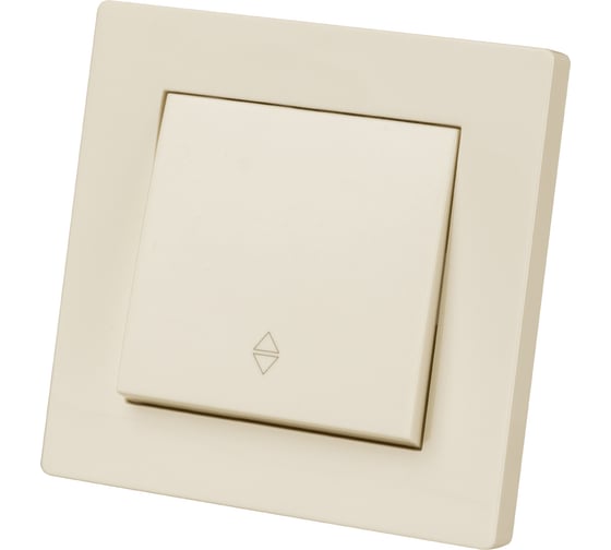 Изображение товара Выключатель 1 клавишный на 2 направления TDM 10А слоновая кость "сенеж" SQ1816-0115