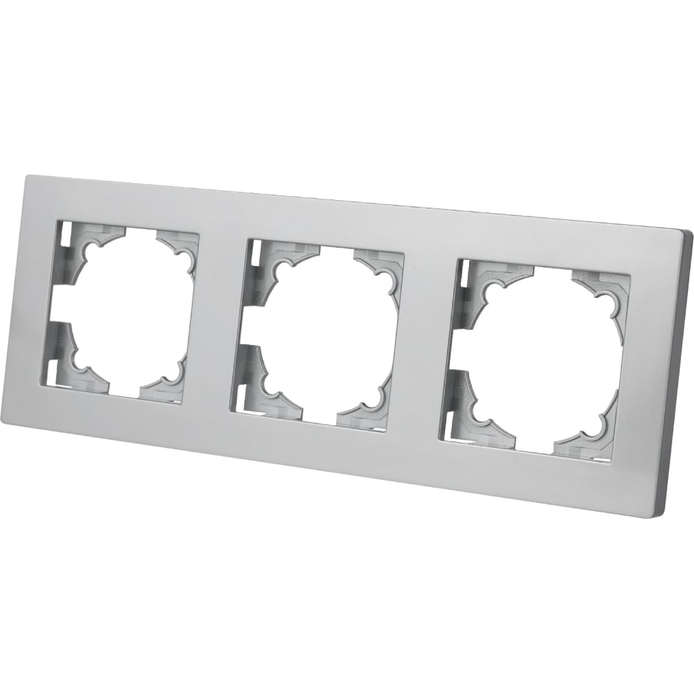 Изображение товара Рамка 3-х постовая TDM ELECTRIC серебр. металлик SQ1816-0256