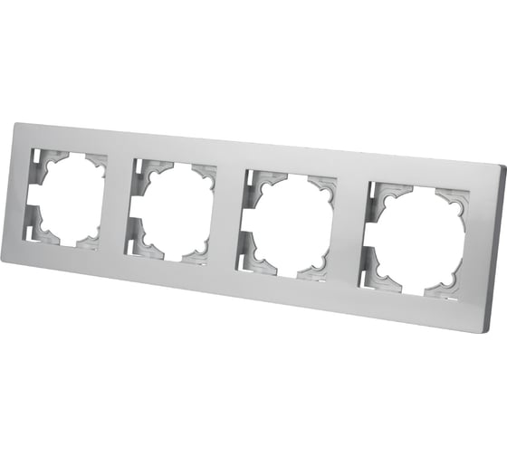 Изображение товара Рамка 4-х постовая TDM ELECTRIC серебр. металлик "сенеж" SQ1816-0257