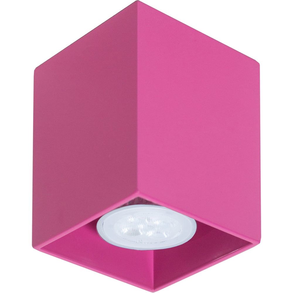 Изображение товара Потолочный светильник ТопДекор Tubo8 SQ P1 28 в розовом цвете