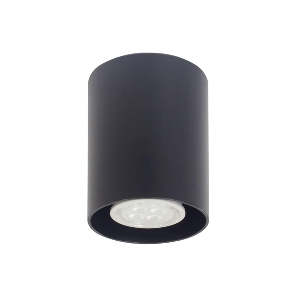 Изображение товара Потолочный светильник ТопДекор Tubo8 P1 12 для натяжных потолков 50 Вт черный