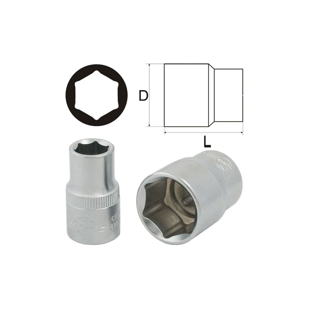 Изображение товара Сатиновая головка Aist 18 мм 3/8" 6-гранная 311118 00-00005850