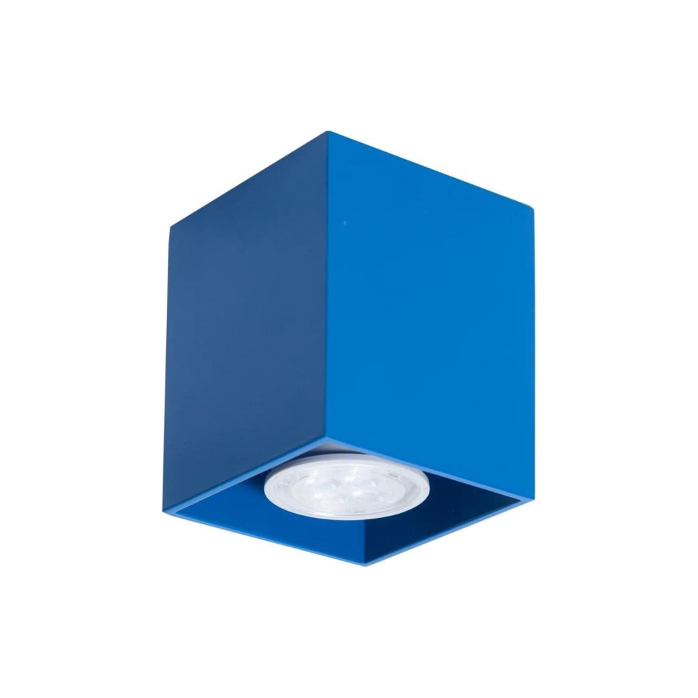 Изображение товара Потолочный светильник ТопДекор Tubo8 SQ P1 18 современный стиль голубой