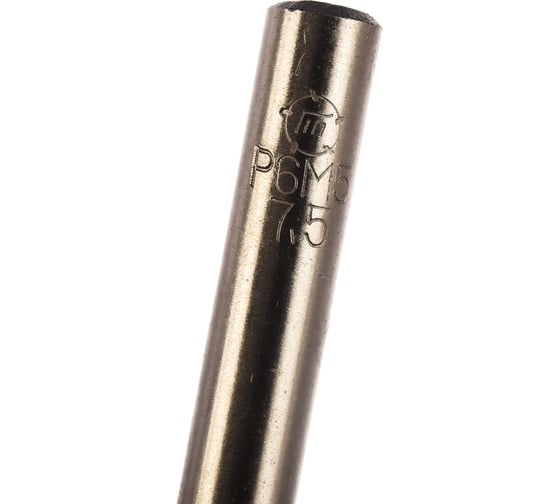 Изображение товара Сверло ООО "ТМТ ГРУПП" цилиндрический хвостовик 7.5 Р6М5 53276