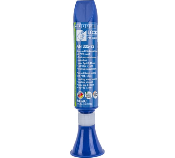 Изображение товара Герметизация резьбовых соединений труб и фитинга Weicon AN 305-72 50 мл wcn30572150