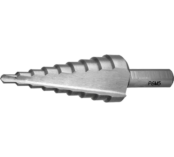 Изображение товара Сверло ступенчатое 6-38 мм, 12 ступеней Волжский Инструмент 5016007