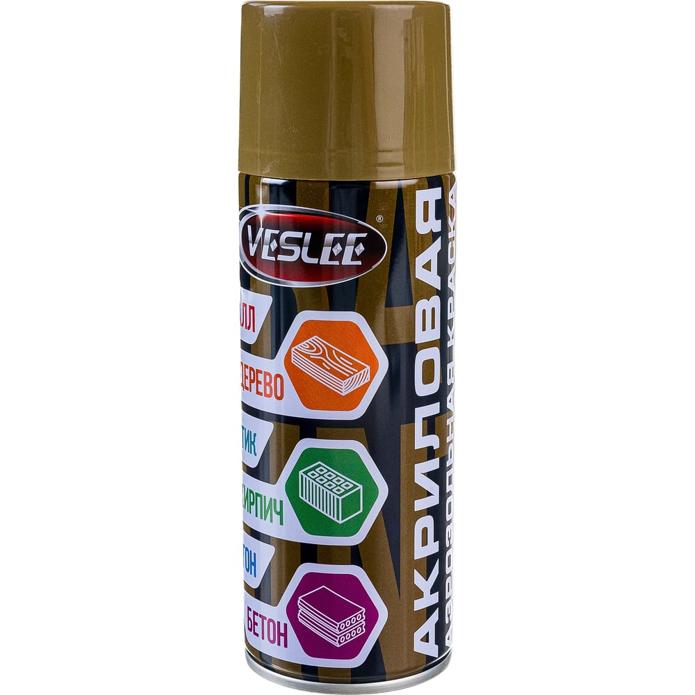 Аэрозольная акриловая краска Veslee декоративная фактурная акриловая краска farbitex