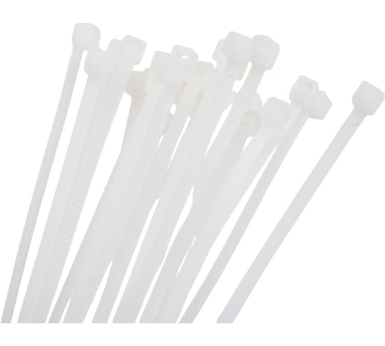 Изображение товара Кабельные стяжки FORTISFLEX КСС Nord 3х200 мм белые 100 шт. 79728