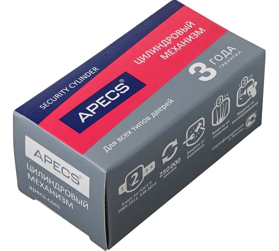 Изображение товара Цилиндровый механизм Apecs SC-110-NI (SC-110-Z-NI) 11652