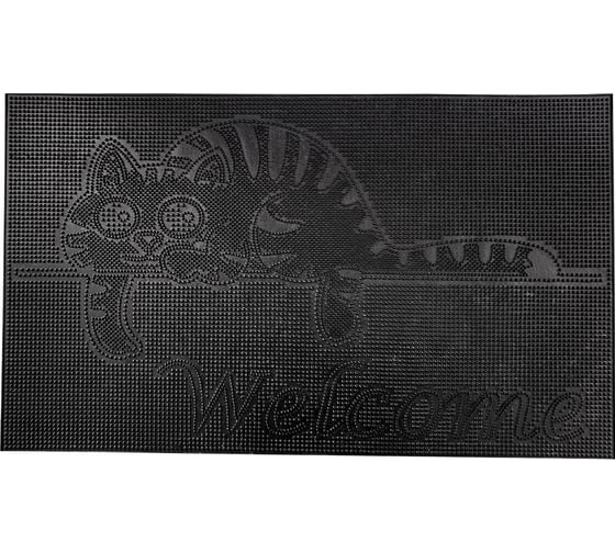 Изображение товара Придверный резиновый коврик ComeForte PIN MAT 45x75см «КОТЁНОК» PM-036
