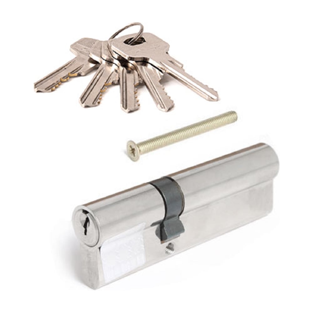 Изображение товара Цилиндровый механизм APECS SC-90(30/60)-NI 17676 никель двусторонний надежный замок