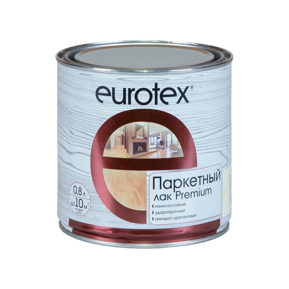 Паркетный лак Eurotex лак паркетный алкид уретановый eurotex exclusive полуматовый бес ный 0 75 л