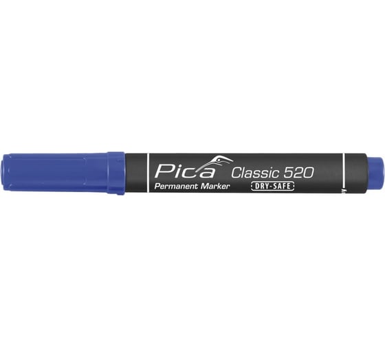 Изображение товара Маркер перманентный PICA синий Classic Dry Safe 520/41