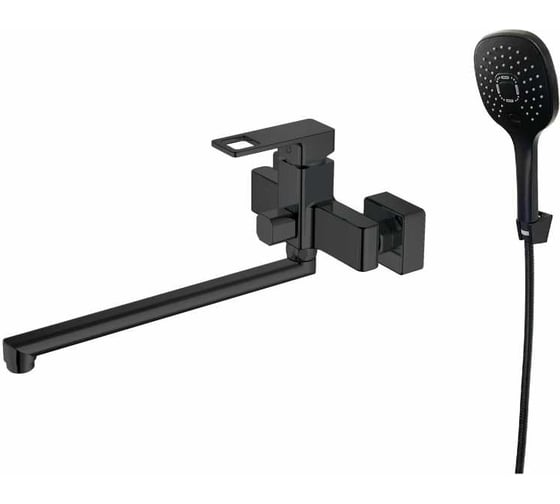 Изображение товара Смеситель для ванны Zollen LUBECK излив 350 мм, картридж 35 мм, с аксессуарами LU62615641 467609