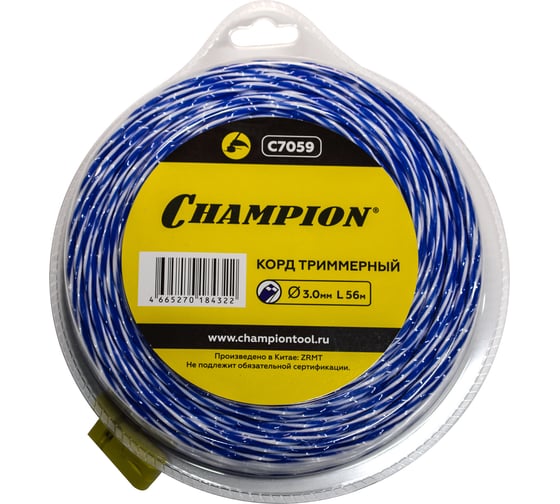 Изображение товара Триммерный корд Champion Sky-cutter 3 мм 56 м C7059