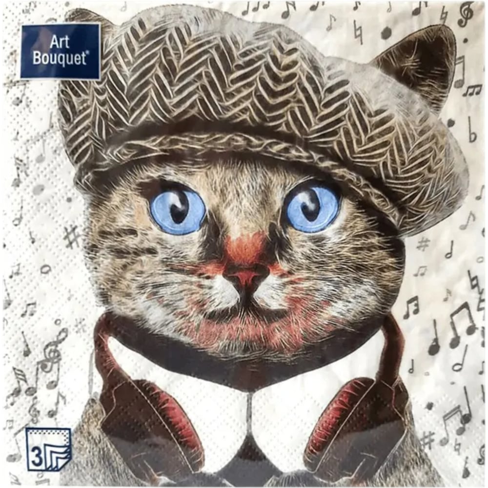 Изображение товара Бумажные салфетки EUROHOUSE 33x33 см 3-слойные 20 шт