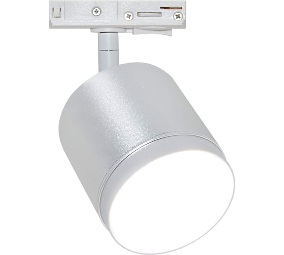 Изображение товара Трековый светильник MAYTONI polar 1xgx53x15w белый и серебро алюминий и пластик TR088-1-GX53-S