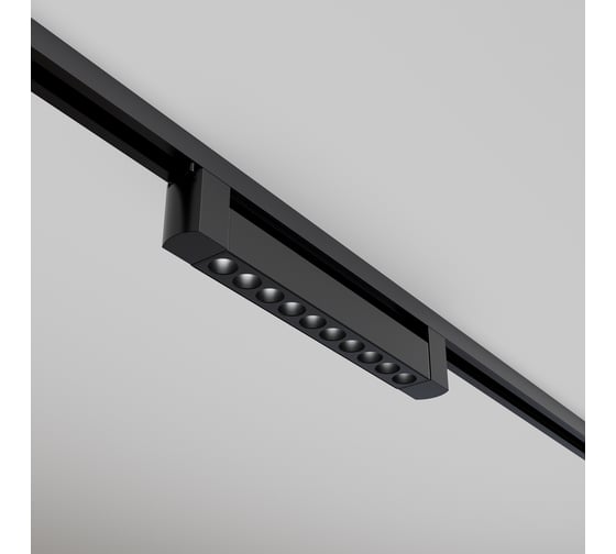 Изображение товара Трековый светильник MAYTONI points rot 10w led черный алюминий и пластик TR010-1-10W3K-M-B