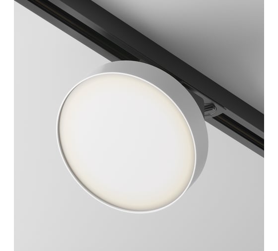 Изображение товара Трековый светильник MAYTONI zon 12w led черно-белый металл, алюминий, пластик TR043-1-12W4K-W