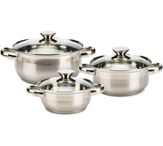 Изображение товара Набор кухонной посуды Attribute classic, 6 предметов ASS725