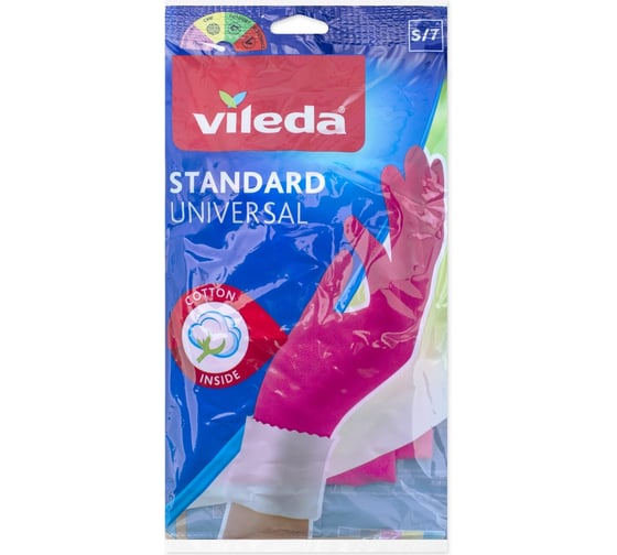 Изображение товара Перчатки Vileda универсал стандарт s 167366