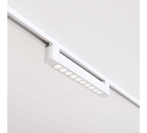Изображение товара Трековый светильник MAYTONI points rot 10w led белый алюминий и пластик TR010-1-10W4K-M-W