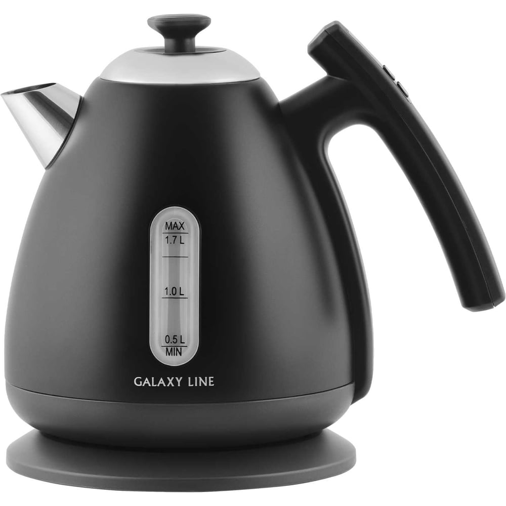 Изображение товара Электрический чайник Galaxy LINE GL 0343 2200 Вт 1.7 л черный стильный дизайн