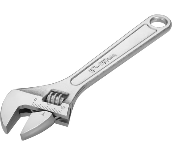 Изображение товара Разводной гаечный ключ REKON R756 длина 6" максимальный захват губок 20 мм 054006