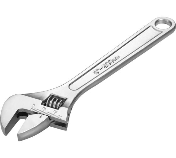 Изображение товара Разводной гаечный ключ REKON R758 длина 8" максимальный захват губок 25 мм 054008