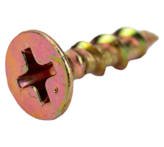 Изображение товара Саморез КРЕП-КОМП жёлтый цинк PH-2, по дереву 3,5х16 1500шт ждп1635ф