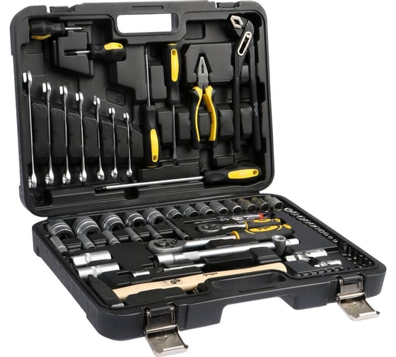 Изображение товара Автомобильный набор инструментов в кейсе ТУНДРА CrV, 75 предметов 881831