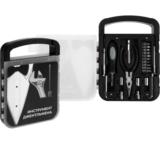 Изображение товара Набор инструментов ТУНДРА подарочный пластиковый кейс, 22 предмета 7379047