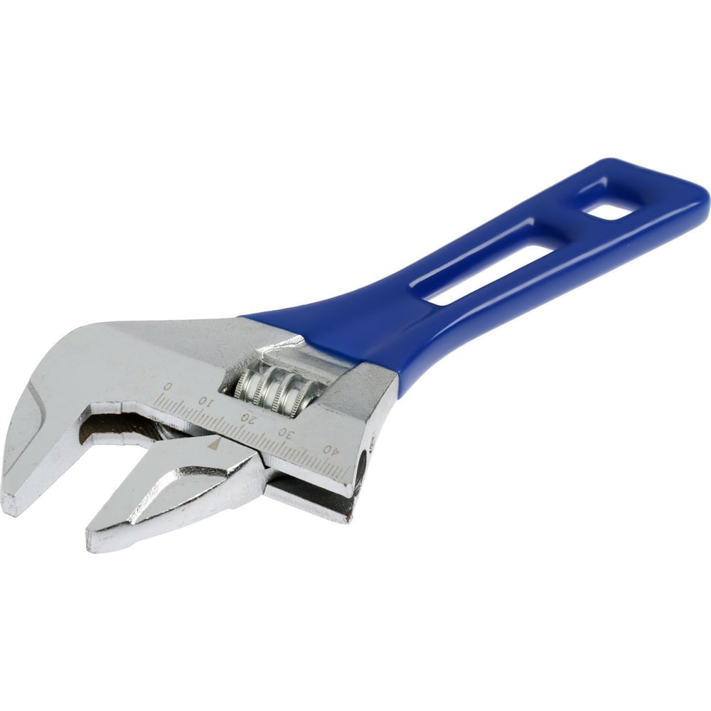 Изображение товара Разводной ключ ТУНДРА укороченная обрезиненная рукоятка 200 мм широкий захват