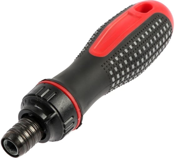 Изображение товара Отвертка-держатель ТУНДРА двухкомпонентная рукоятка, реверс 7805414