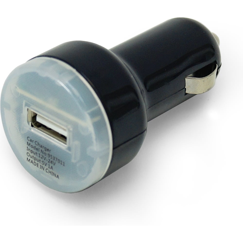 Изображение товара Автомобильный USB-адаптер Jilion 1USB 1000 мА, чёрный 9537011