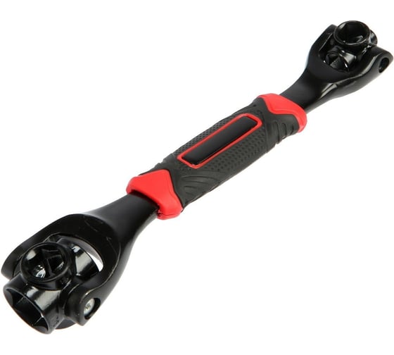 Изображение товара Универсальный ключ ТУНДРА 45 сталь, двухкомпонентная рукоятка, 8-10-12-13-14-17-19-22 мм 9624162