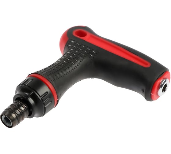 Изображение товара Отвертка-держатель ТУНДРА Т-образная двухкомпонентная рукоятка, реверс 7805415