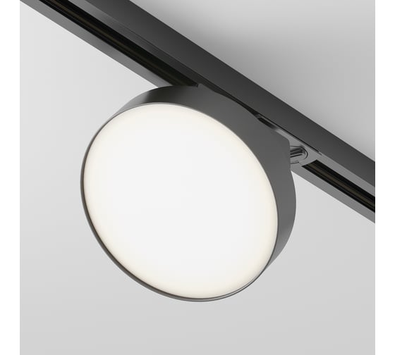 Изображение товара Трековый светильник MAYTONI zon 12w led черный металл, алюминий, пластик TR043-1-12W3K-B