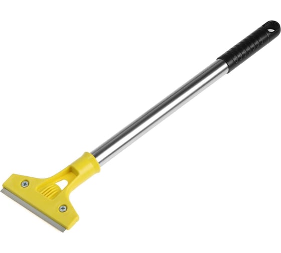 Изображение товара Скребок ТУНДРА фиксированное лезвие 100 мм, металлическая обрезиненная рукоятка 500 мм 7372998