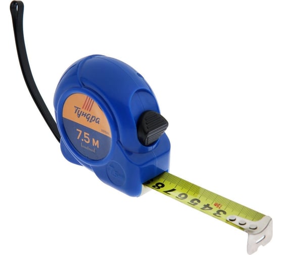Изображение товара Рулетка ТУНДРА пластиковый корпус, 7.5 м, 25 мм 881686
