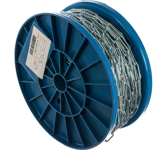 Изображение товара Сварная короткозвенная цепь КРЕП-КОМП DIN 766 м2 50м цк2