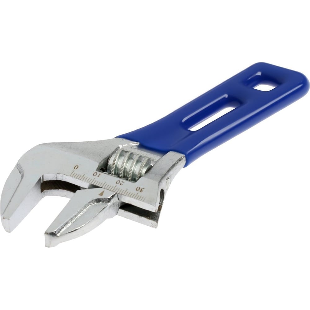 Изображение товара Разводной ключ ТУНДРА укороченная обрезиненная рукоятка 36 мм 150 мм