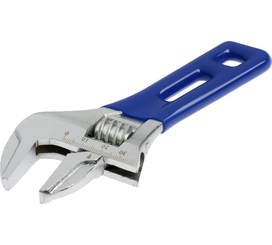 Изображение товара Разводной ключ ТУНДРА укороченная обрезиненная рукоятка, широкий захват до 36 мм, 150 мм 9234524