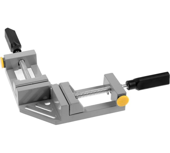 Изображение товара Угловая струбцина ТУНДРА усиленная, металлическая, два зажима, 68 мм 9845888