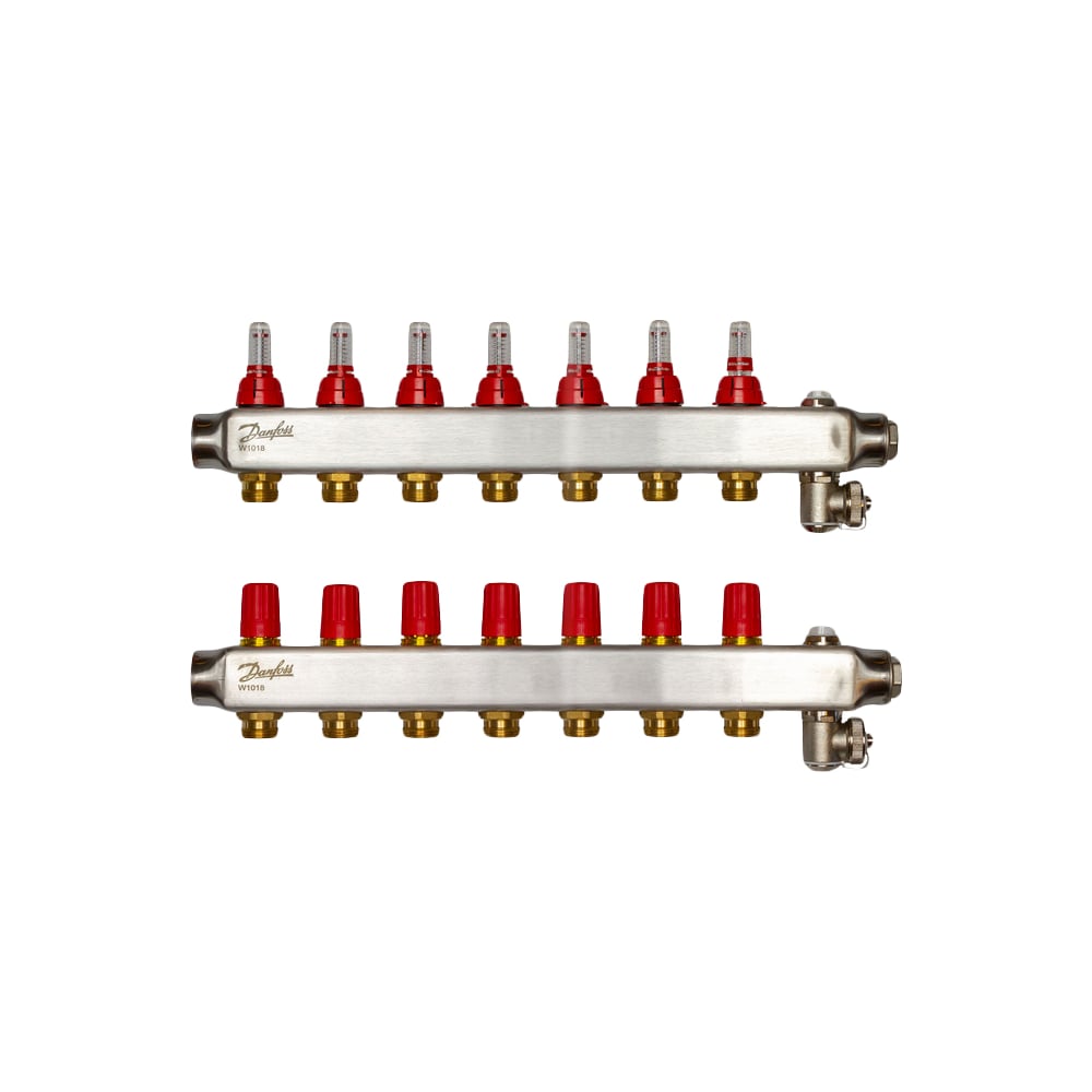 фото Коллекторы danfoss ssm-7f с расходомерами 7 контуров 088u0757