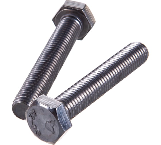 Изображение товара Болт DIN 933 с шестигр. гол. с полн. рез. ГОСКРЕП 12 х 70 нержав. сталь 2 шт. 10-0015090