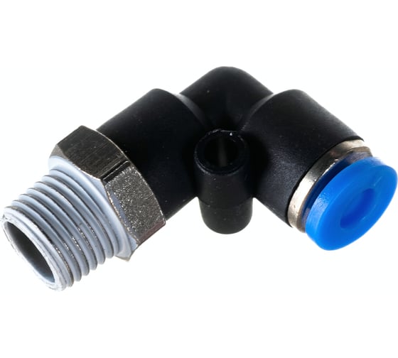 Изображение товара Фитинг угловой для пластиковых трубок (4 мм; 1/8М) ROCKFORCE RF-SPL04-01(2230)