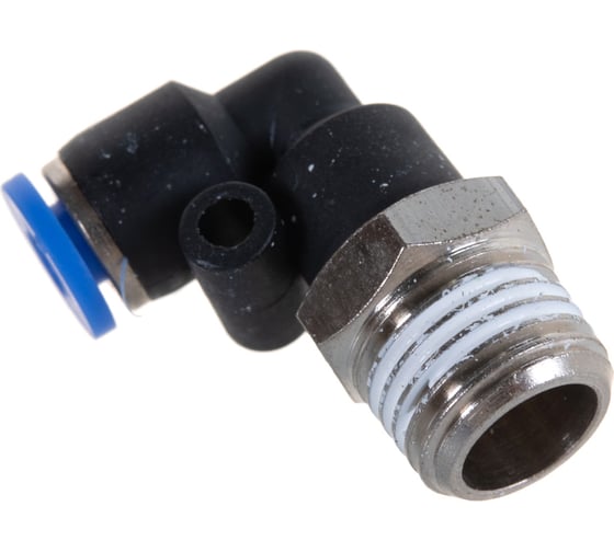 Изображение товара Фитинг угловой для пластиковых трубок (4 мм; 1/4М) ROCKFORCE RF-SPL04-02(2243)